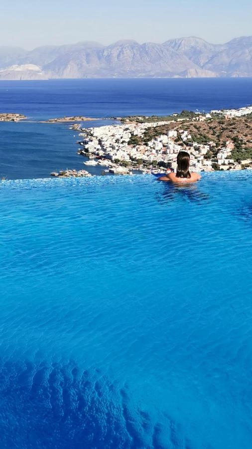 Villa Estee, Luxury Villa With Private Infinity Pool And Jacuzzi Elounda  Bagian luar foto