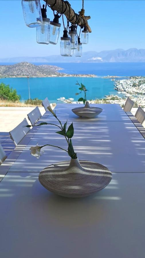 Villa Estee, Luxury Villa With Private Infinity Pool And Jacuzzi Elounda  Bagian luar foto