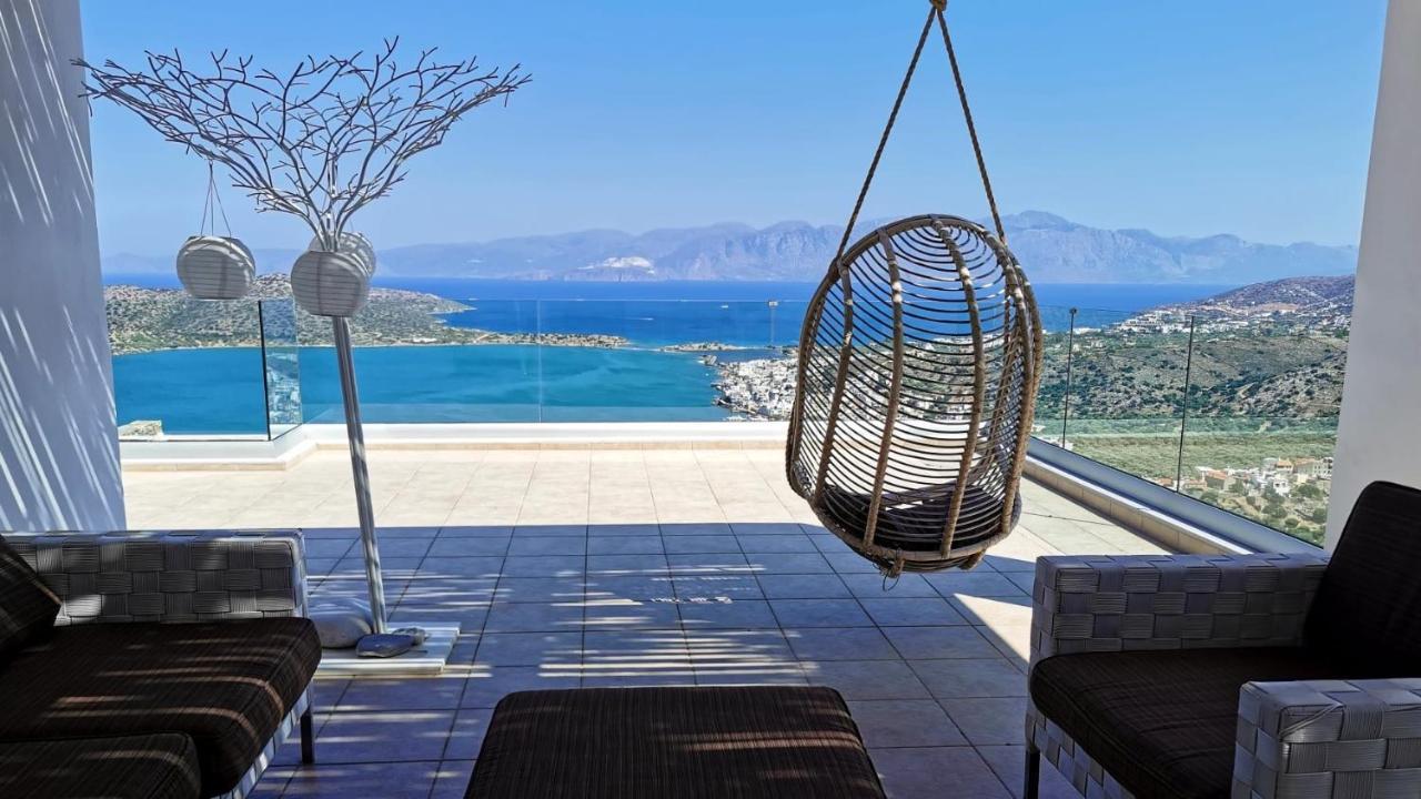 Villa Estee, Luxury Villa With Private Infinity Pool And Jacuzzi Elounda  Bagian luar foto