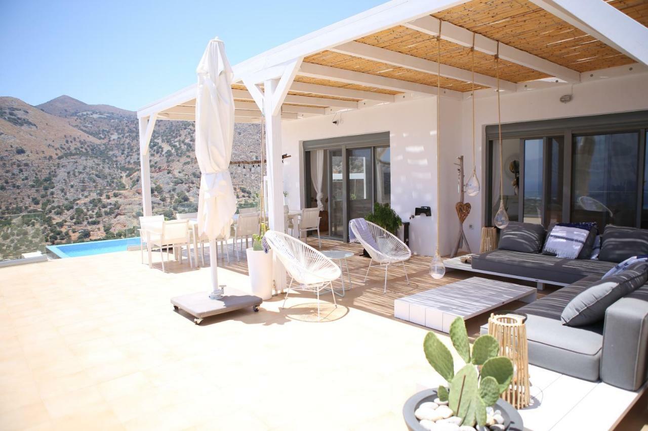 Villa Estee, Luxury Villa With Private Infinity Pool And Jacuzzi Elounda  Bagian luar foto