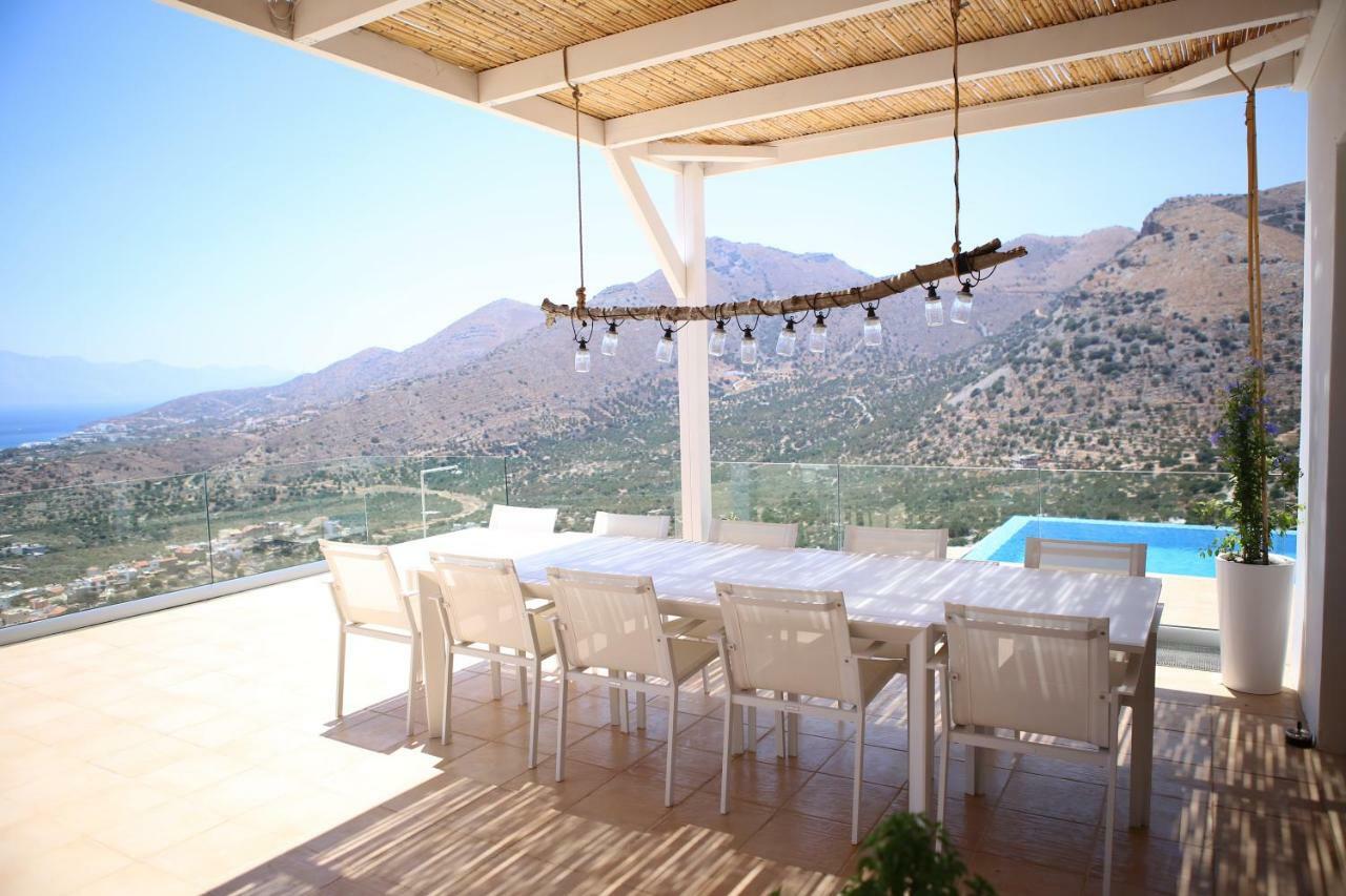 Villa Estee, Luxury Villa With Private Infinity Pool And Jacuzzi Elounda  Bagian luar foto